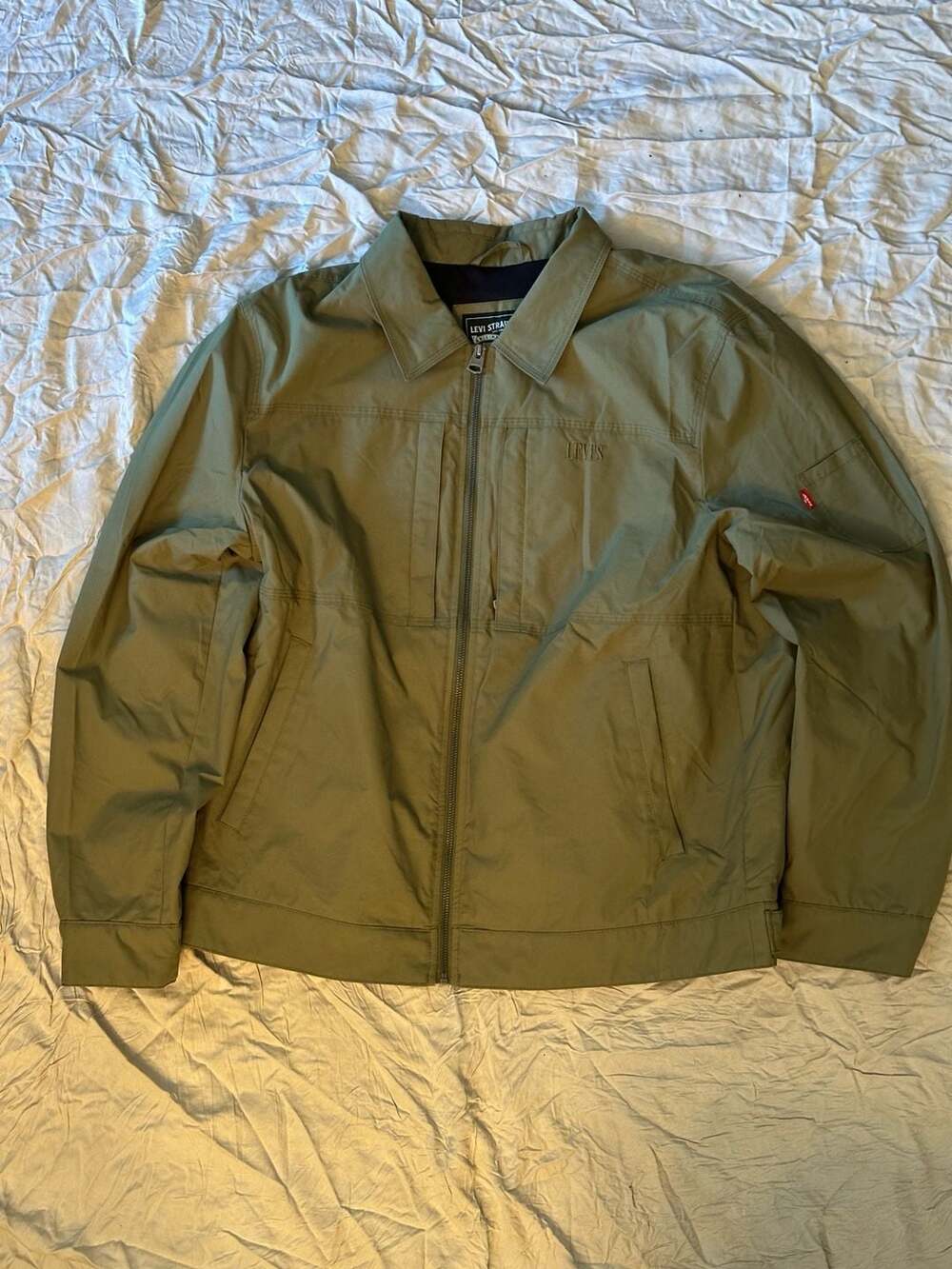 Levi's Olive Green Utility Zip-Up Jacket